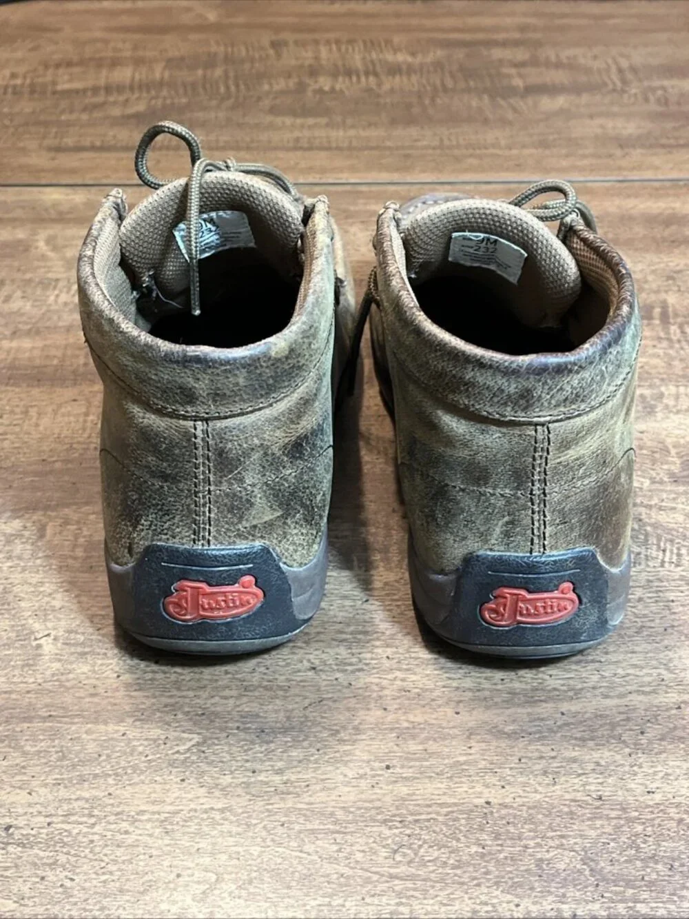 Justin Cappie Boots 232 Men's Size 9 Work Shoes Oil Slip Resistant Leather